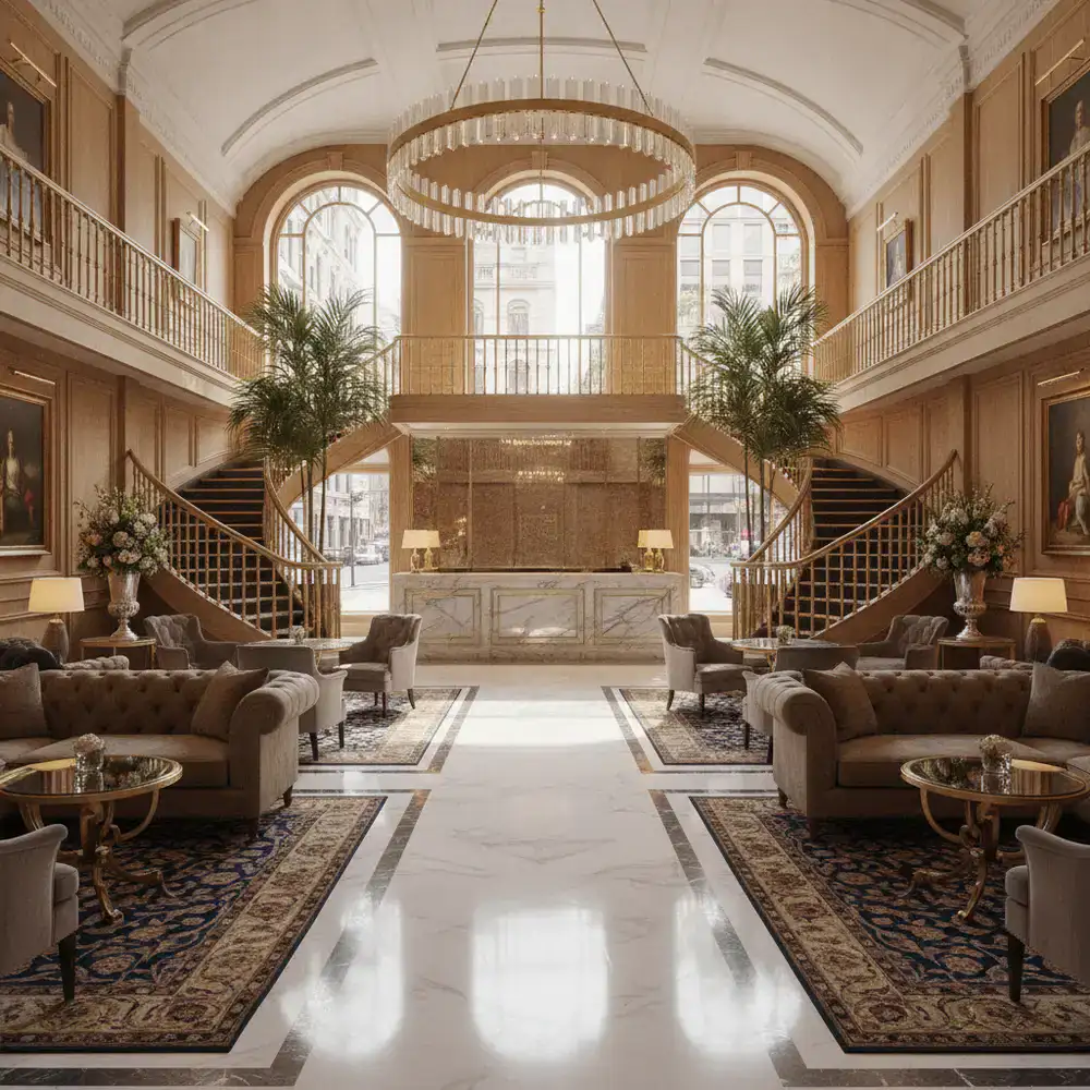 Interior elegante del Windsor Crown